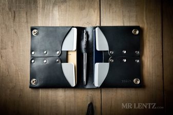 passport document wallet in black