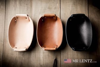 leather valet tray color options