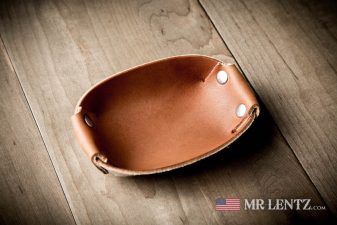 mini leather valet tray