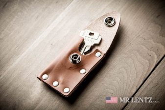 hide a key leather pouch