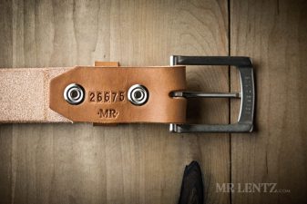 back of leather belt