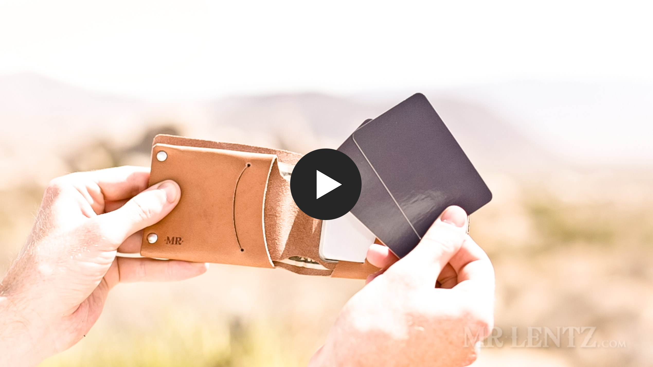 Mens leather wallet  play video