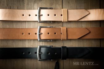 color options for wide leather belt