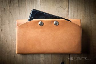leather phone clutch