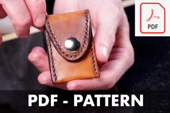 magnetic leather key pouch pattern