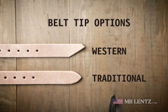 belt tip options on rough out gun belt