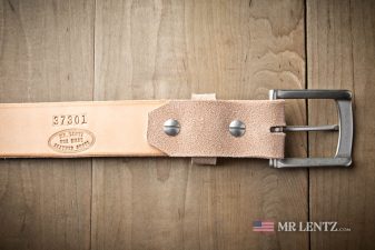 back side of rough out gunbelt