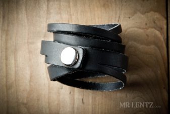 black split wrap cuff