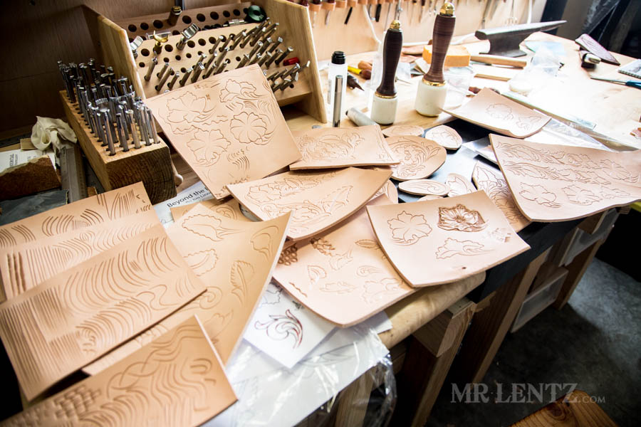 swivel knife practice pieces