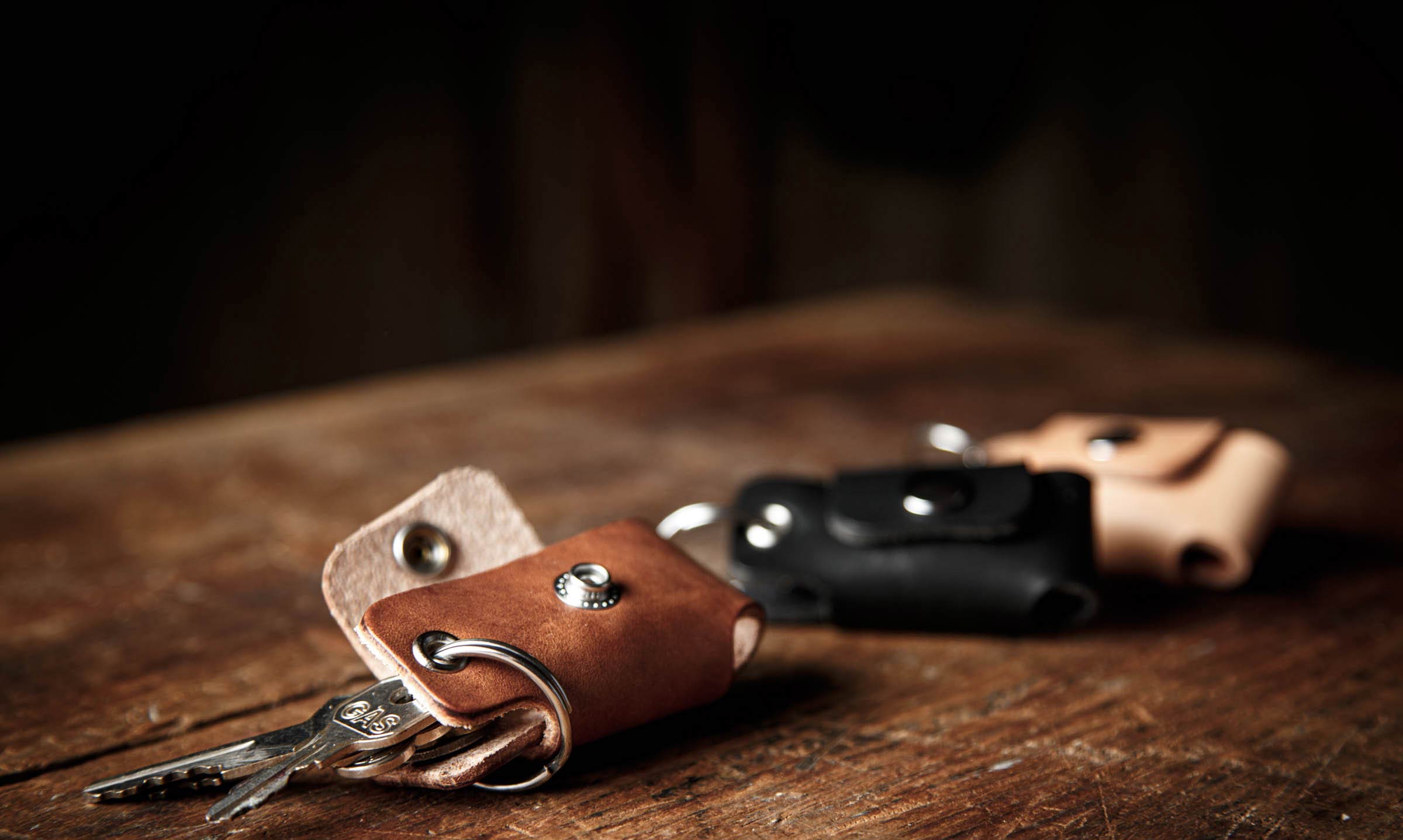 practical leather accessories and keychains