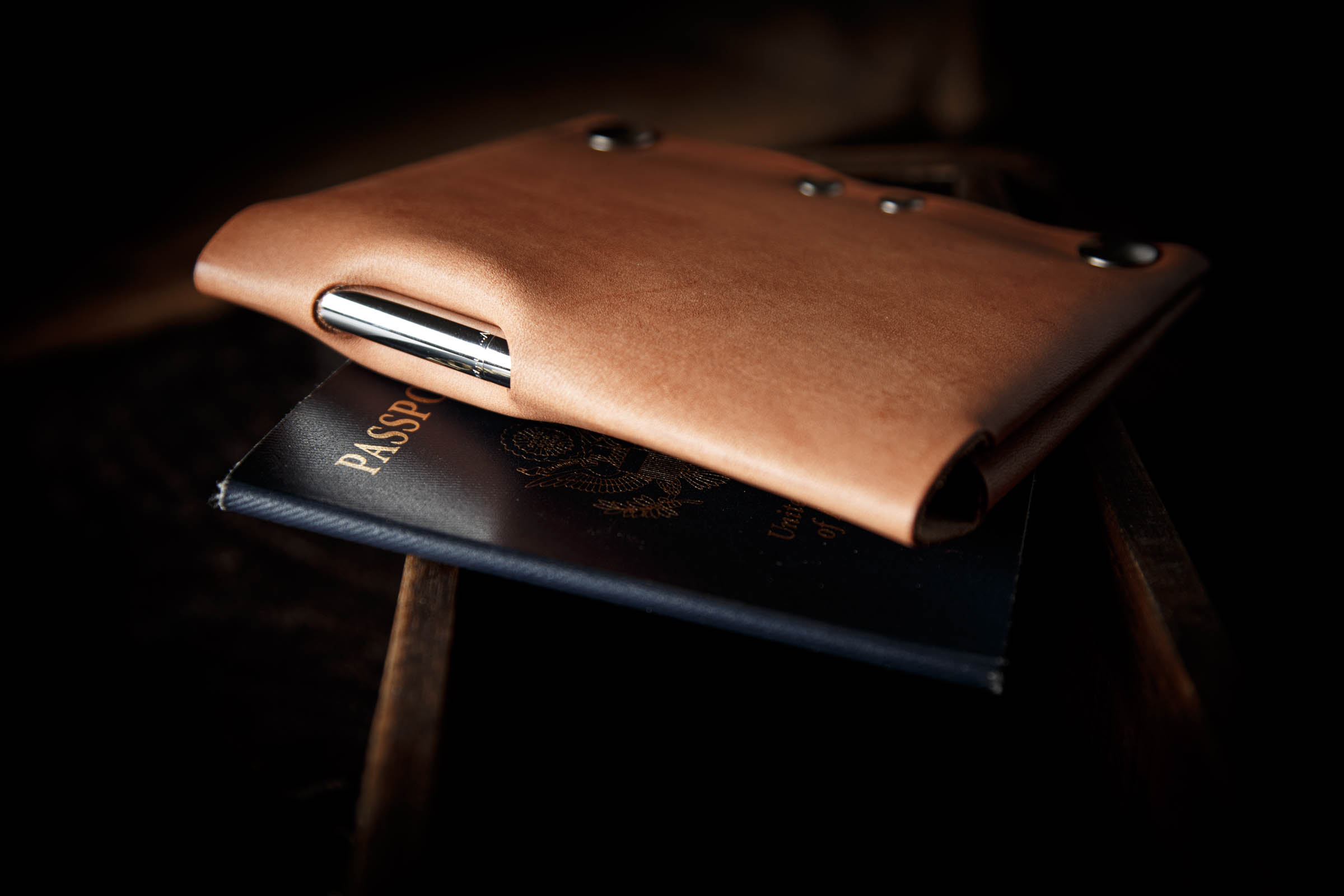 leather travel wallets passport cover made in the USA