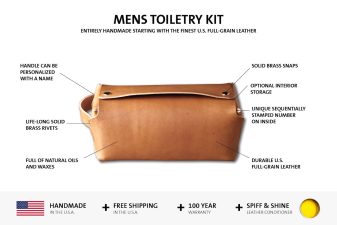mens toiletry kit features