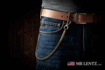 slim golden chain for wallets