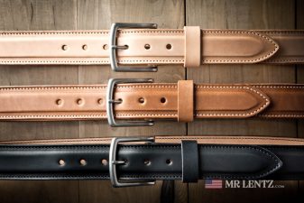 color options for wide leather dress belts