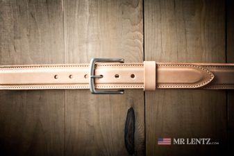 tan wide leather dress belt