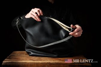 classic leather zip purse large shoulder bag