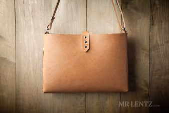 womens leather tote bag back