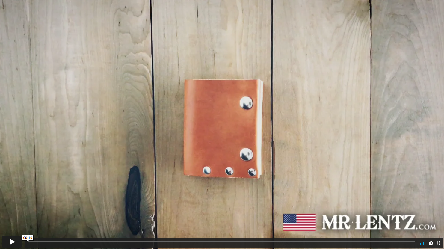 quick video preview of the Trifold Snap Wallet